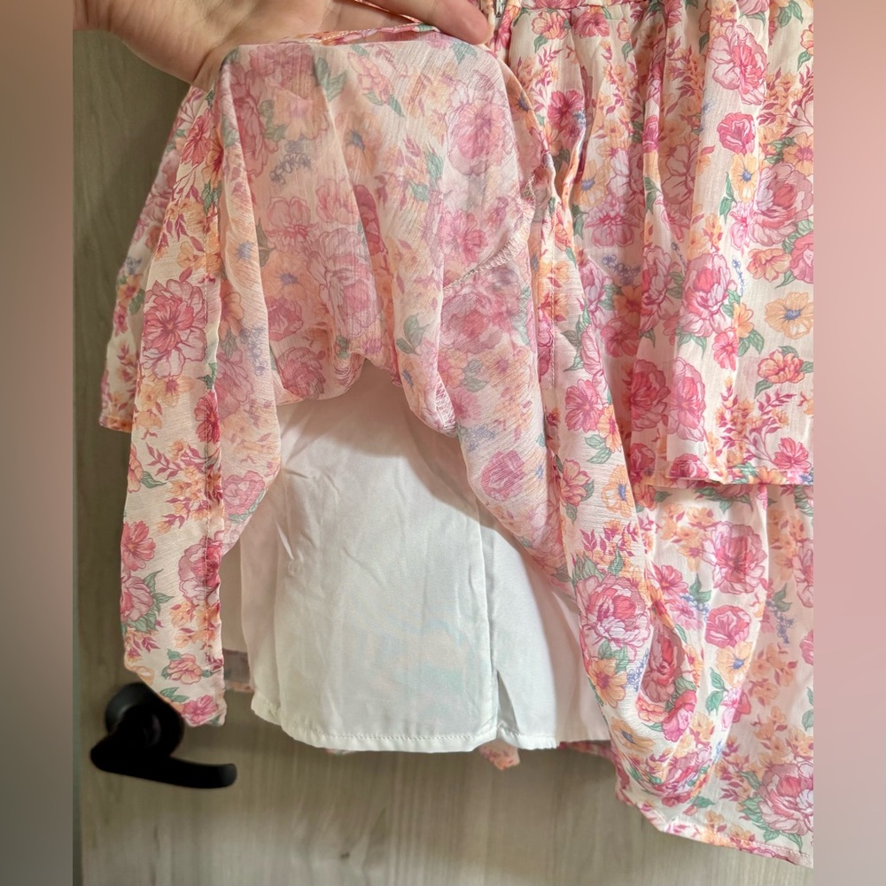 Simply Southern | Pink Floral Mini Dress | Size L - Picture 8 of 10